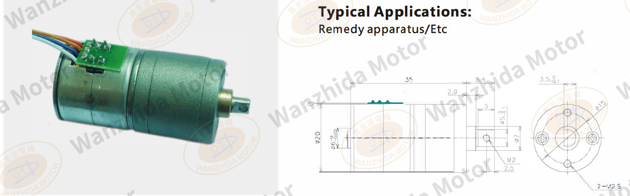 OT-GSM20-302 PM stepping motor-wanzhida motor